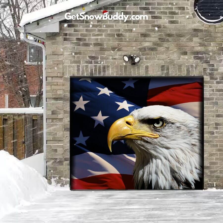 American Bald Eagle- SnowBuddy™️ Garage Door Cover