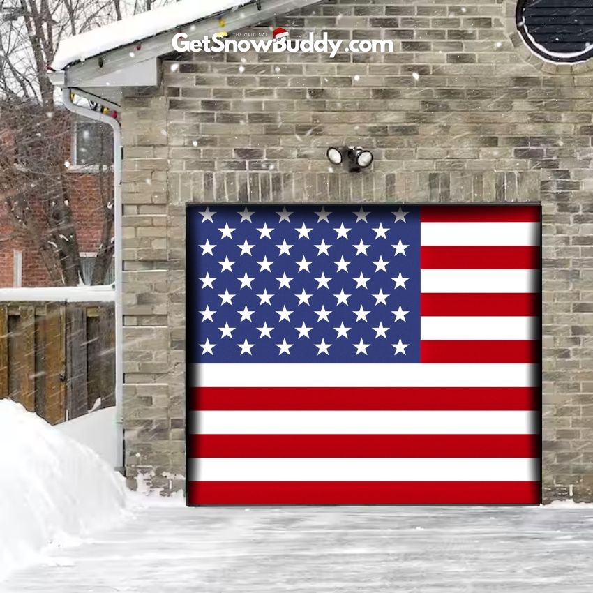 United States Of America Flag- SnowBuddy™️ Garage Door Cover