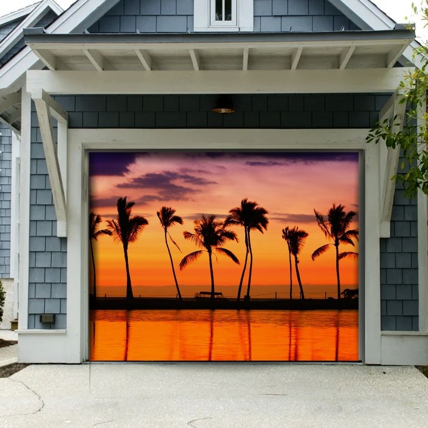 Beach Sunset- SnowBuddy™️ Garage Door Cover