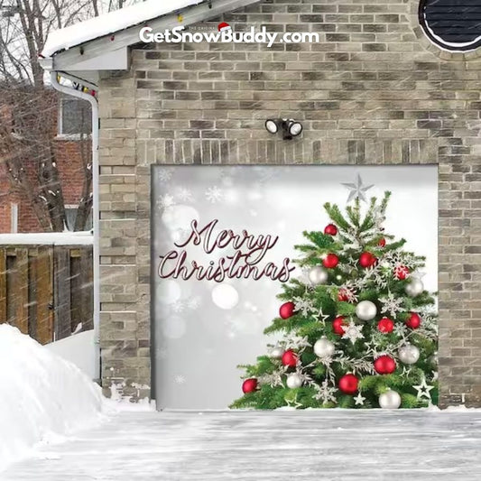Christmas Tree- SnowBuddy™️ Garage Door Cover